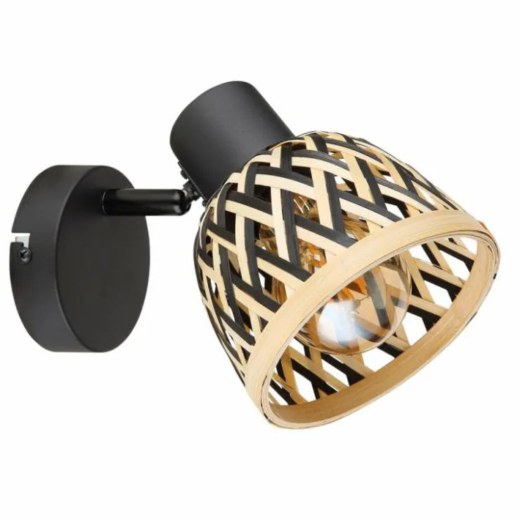 Luminaires Globo Lighting Spots Et Projecteurs|Applique murale Globo COLLY Noir, 1 lumière