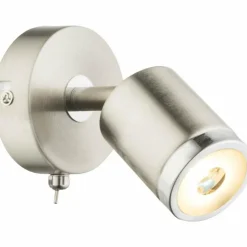 Luminaires Globo Lighting Éclairage Led|Applique murale Globo COMORE LED Nickel mat, 1 lumière