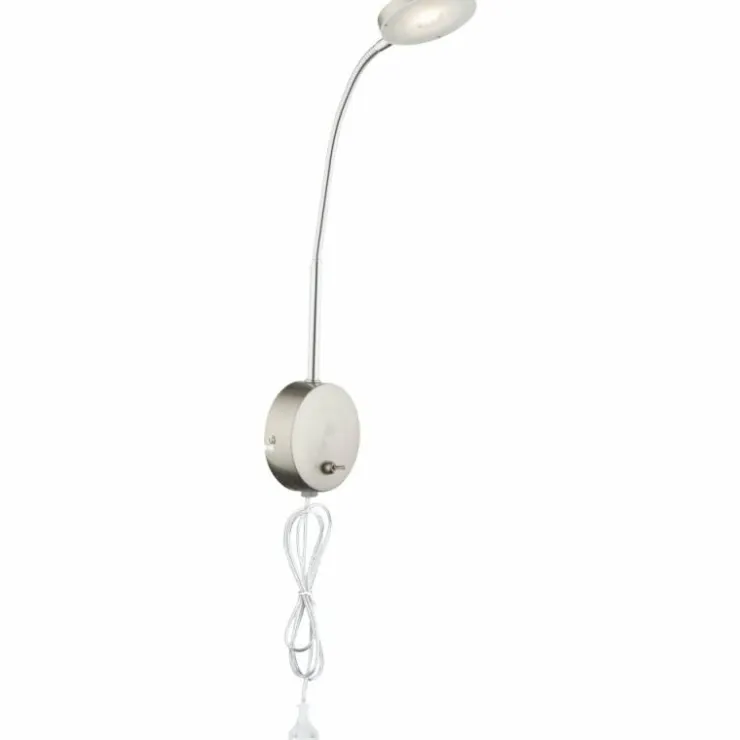 Luminaires Globo Lighting Éclairage Led|Applique murale Globo Deniz LED Nickel mat, 1 lumière