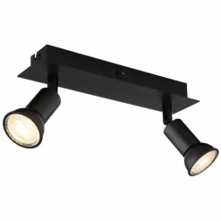 Luminaires Globo Lighting Spots Et Projecteurs|Applique murale Globo DREW Noir, 2 lumières