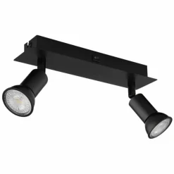 Luminaires Globo Lighting Spots Et Projecteurs|Applique murale Globo DREW Noir, 2 lumières