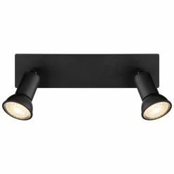 Luminaires Globo Lighting Spots Et Projecteurs|Applique murale Globo DREW Noir, 2 lumières