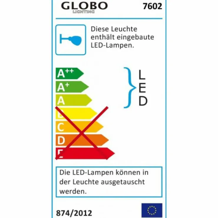 Luminaires Globo Lighting Appliques|Applique murale Globo GORDON LED Aluminium, Chrome, Acier inoxydable, 5 lumières