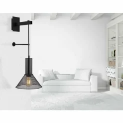 Luminaires Globo Lighting Appliques|Applique murale Globo JEDD Noir, 1 lumière