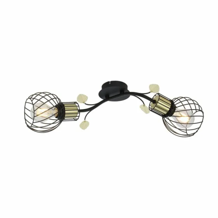 Luminaires Globo Lighting Appliques|Applique murale Globo LALLY Laiton, Noir, 2 lumières