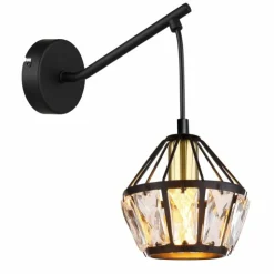 Luminaires Globo Lighting Appliques|Applique murale Globo LOIS Laiton, Noir, 1 lumière
