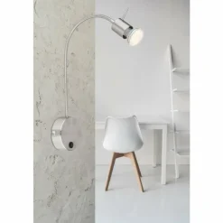 Luminaires Globo Lighting Appliques|Applique murale Globo MILLY Nickel mat, 1 lumière