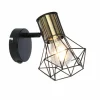 Luminaires Globo Lighting Spots Et Projecteurs|Applique murale Globo PRISKA Noir, 1 lumière