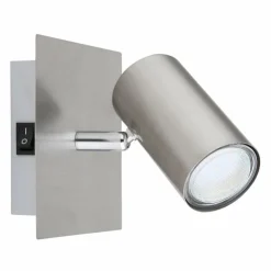 Luminaires Globo Lighting Appliques|Applique murale Globo ROBBY Nickel mat, 1 lumière