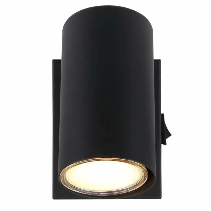 Luminaires Globo Lighting Spots Et Projecteurs|Applique murale Globo ROBBY Noir, 1 lumière