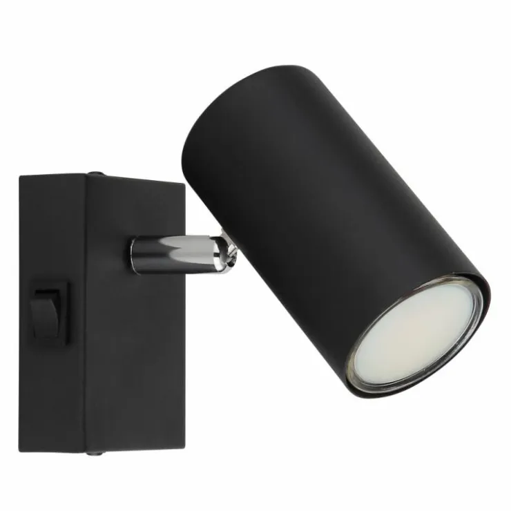 Luminaires Globo Lighting Spots Et Projecteurs|Applique murale Globo ROBBY Noir, 1 lumière
