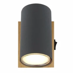 Luminaires Globo Lighting Spots Et Projecteurs|Applique murale Globo ROBBY Noir, 1 lumière