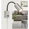 Luminaires Globo Lighting Spots Et Projecteurs|Applique murale Globo ROBBY Nickel mat, 1 lumière