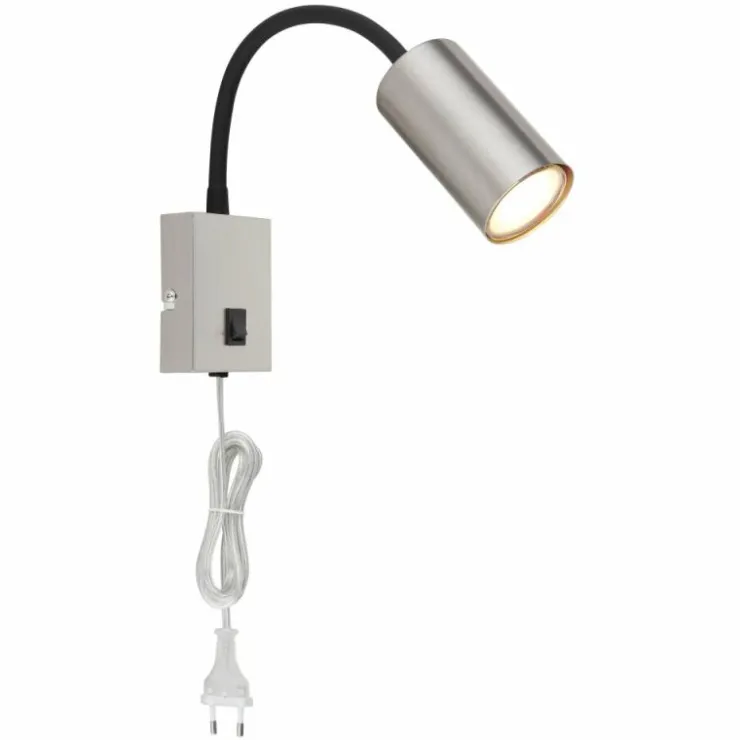 Luminaires Globo Lighting Spots Et Projecteurs|Applique murale Globo ROBBY Nickel mat, 1 lumière