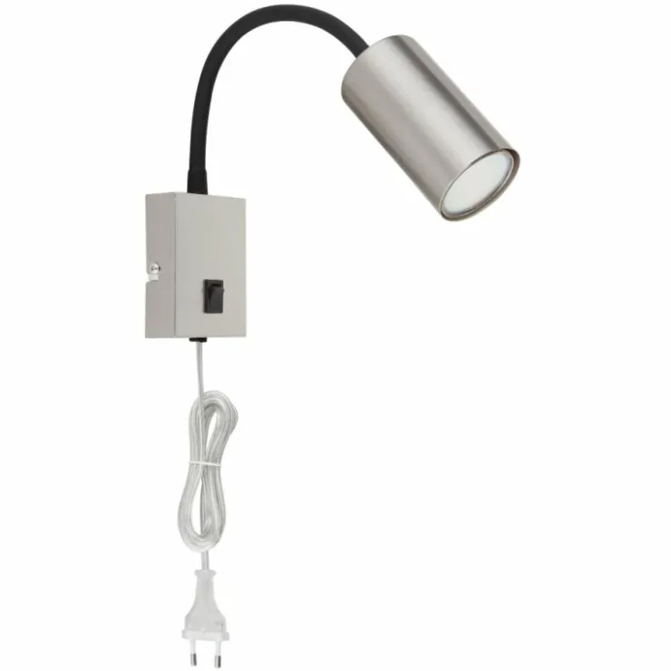 Luminaires Globo Lighting Spots Et Projecteurs|Applique murale Globo ROBBY Nickel mat, 1 lumière