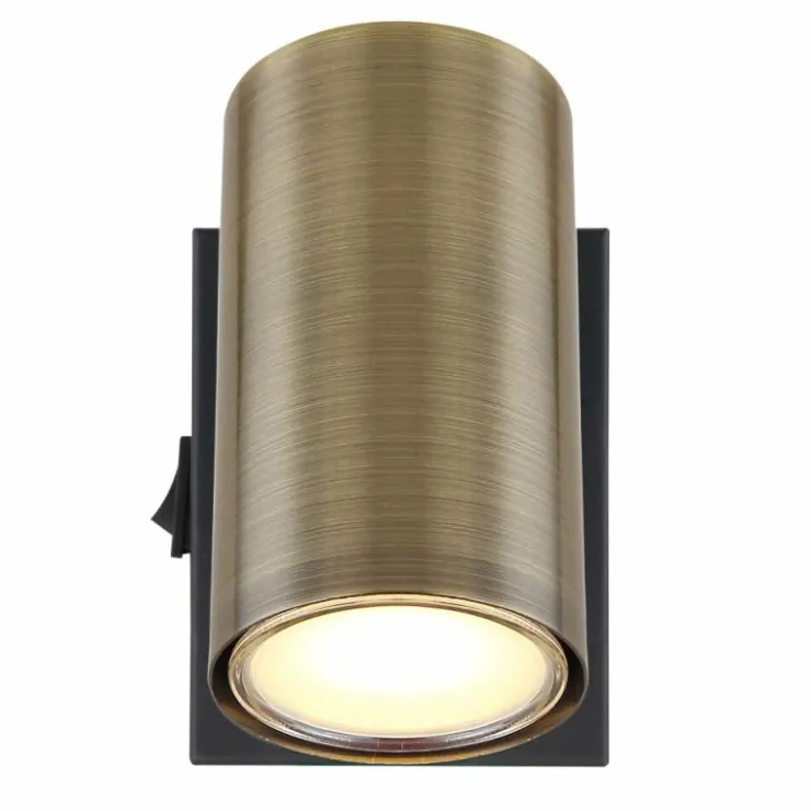 Luminaires Globo Lighting Spots Et Projecteurs|Applique murale Globo ROBBY Noir, 1 lumière