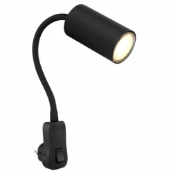 Luminaires Globo Lighting Appliques|Applique murale Globo ROBBY Noir, 1 lumière