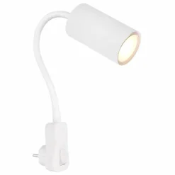Luminaires Globo Lighting Appliques|Applique murale Globo ROBBY Blanc, 1 lumière