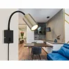 Luminaires Globo Lighting Appliques|Applique murale Globo ROBBY Noir, 1 lumière