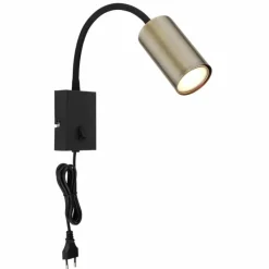 Luminaires Globo Lighting Appliques|Applique murale Globo ROBBY Noir, 1 lumière