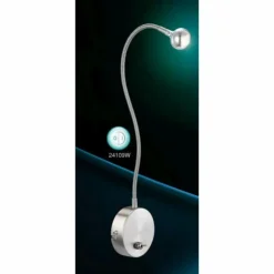 Luminaires Globo Lighting Éclairage Led|Applique murale Globo SERPENT LED Chrome, Nickel mat, 1 lumière