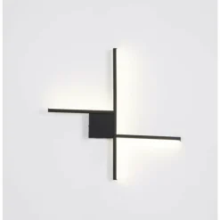 Luminaires Globo Lighting Appliques|Applique murale Globo WL LED Noir, 1 lumière
