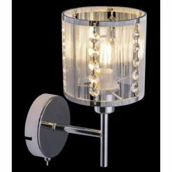 Luminaires Globo Lighting Appliques|Applique murale Globo WUBA Chrome, 1 lumière