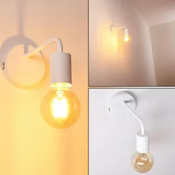 hofstein Spots Et Projecteurs|Applique murale Gravenstein Blanc, 1 lumière