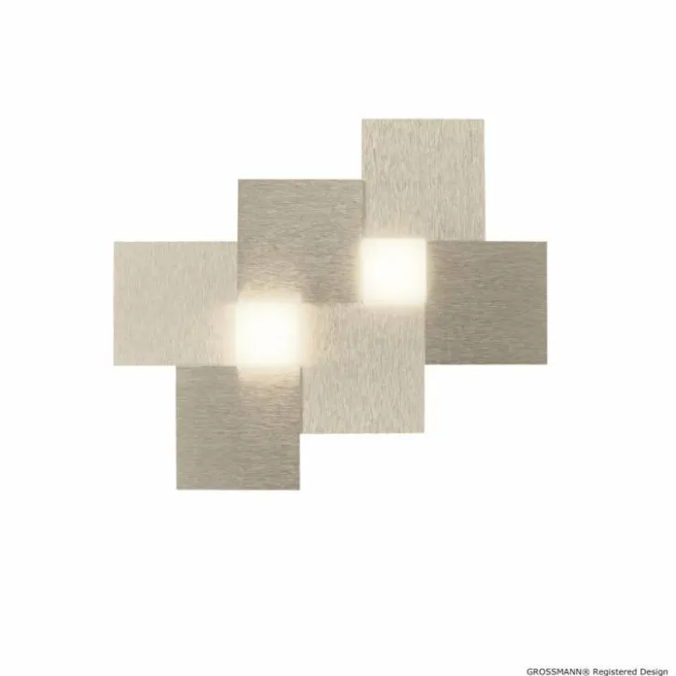 Luminaires Grossmann Éclairage Led|Applique murale Grossmann Creo LED Champagne, 2 lumières