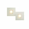 Luminaires Grossmann Éclairage Led|Applique murale Grossmann Karree LED Champagne, 2 lumières