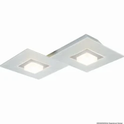 Luminaires Grossmann Éclairage Led|Applique murale Grossmann Karree LED Titane, 2 lumières