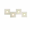 Luminaires Grossmann Éclairage Led|Applique murale Grossmann Karree LED Champagne, 4 lumières