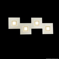 Luminaires Grossmann Éclairage Led|Applique murale Grossmann Karree LED Champagne, 4 lumières