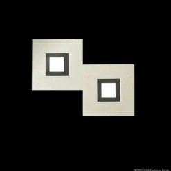 Luminaires Grossmann Appliques|Applique murale Grossmann KARREE LED Noir, 2 lumières