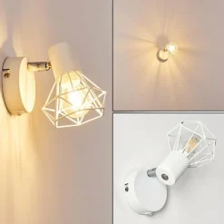 hofstein Spots Et Projecteurs|Applique murale Gullspang Blanc, 1 lumière