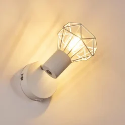 hofstein Spots Et Projecteurs|Applique murale Gullspang Blanc, 1 lumière