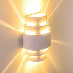 hofstein Appliques|Applique murale Handan Blanc, 1 lumière