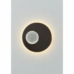 Luminaires Holländer Appliques|Applique murale Holländer LUNA LED Brun, Noir, Argenté, 1 lumière