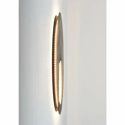 Luminaires Holländer Appliques|Applique murale Holländer LUNA RUND GROSS LED Brun, Noir, Argenté, 1 lumière