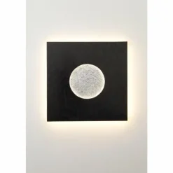 Luminaires Holländer Éclairage Led|Applique murale Holländer LUNA QUADRAT GROSS LED Brun, Noir, Argenté, 1 lumière