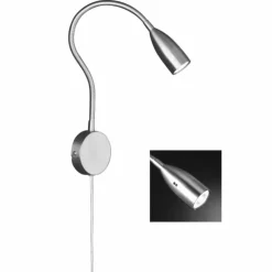 Luminaires Fischer & Honsel Éclairage Led|Applique murale Honsel Sten LED Nickel mat, 1 lumière