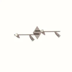 Luminaires Ideallux Plafonniers|Applique murale Ideal Lux ALFA Nickel mat, 4 lumières