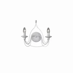 Luminaires Ideallux Appliques|Applique murale Ideal Lux CORTE Blanc, 2 lumières