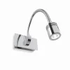 Luminaires Ideallux Éclairage Led|Applique murale Ideal Lux DYNAMO LED Chrome, 1 lumière