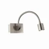 Luminaires Ideallux Éclairage Led|Applique murale Ideal Lux DYNAMO LED Nickel mat, 1 lumière