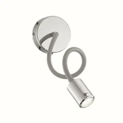 Luminaires Ideallux Éclairage Led|Applique murale Ideal Lux FOCUS LED Chrome, 1 lumière