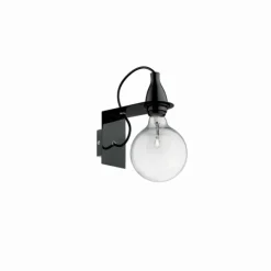 Luminaires Ideallux Appliques|Applique murale Ideal Lux MINIMAL Noir, 1 lumière