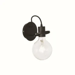 Luminaires Ideallux Appliques|Applique murale Ideal Lux RADIO Noir, 1 lumière