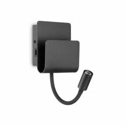 Luminaires Ideallux Éclairage Led|Applique murale Ideallux PROBE LED Noir, 1 lumière