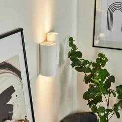 hofstein Appliques|Applique murale Ililai Blanc, 4 lumières